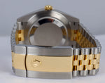 2021 Rolex Datejust 41mm Slate Jubilee Silver Stick 126333 Two-Tone Watch