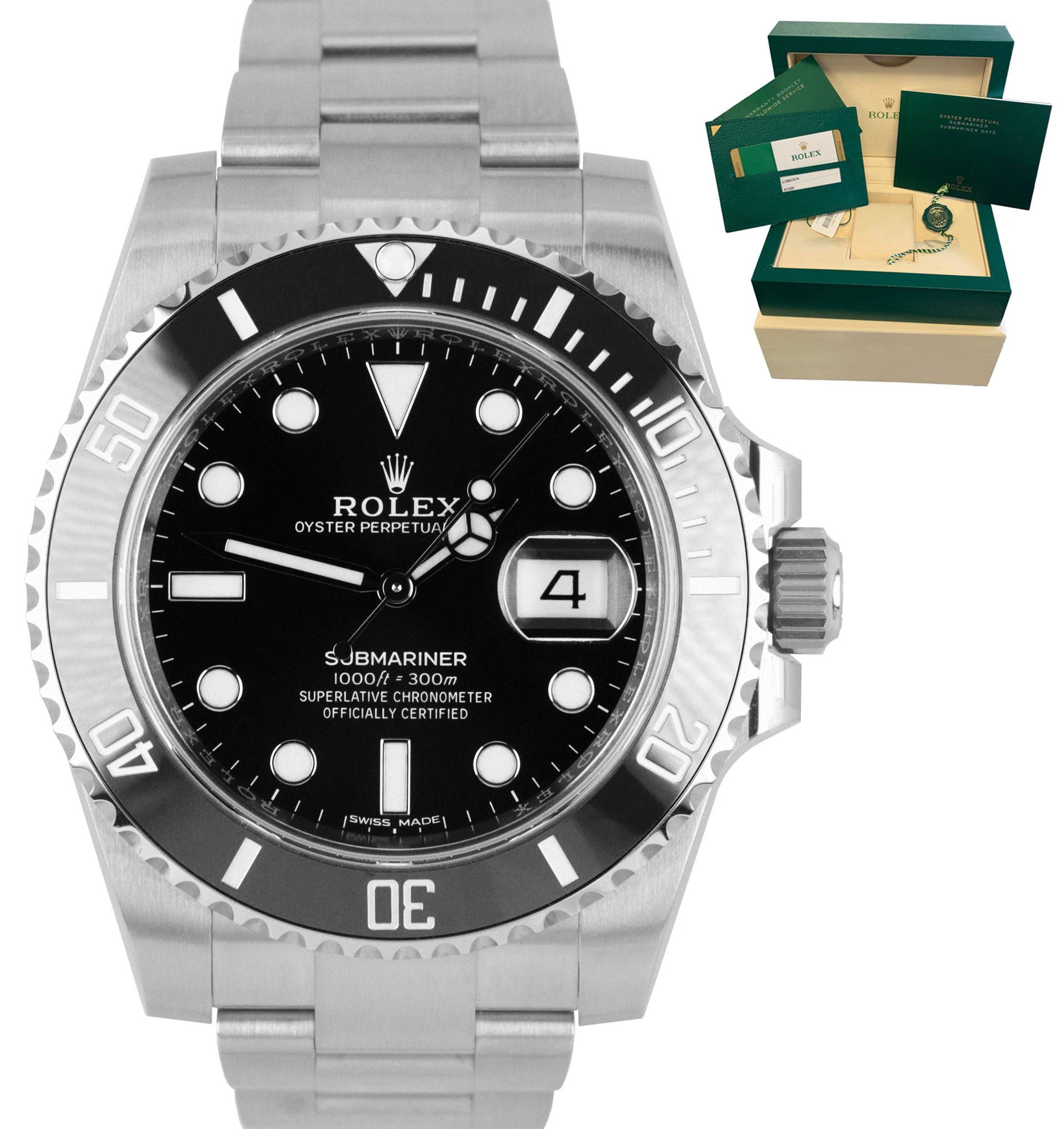 Rolex Oyster Perpetual Submariner date. Model 116610LN. 2018