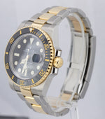 MINT Rolex Submariner Date Ceramic Two-Tone Gold Black Dive Watch 116613 LN