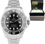 MINT Rolex Sea-Dweller Deepsea Stainless Steel 44mm Black Dive Watch 116660 B+P