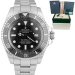 OPEN CARD Rolex Sea-Dweller Deepsea Stainless 44mm Black Dive Watch 116660 B+P
