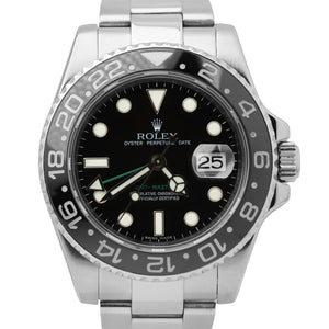 Rolex GMT-Master II Black Stainless Steel 40mm Ceramic Date Watch 116710 LN