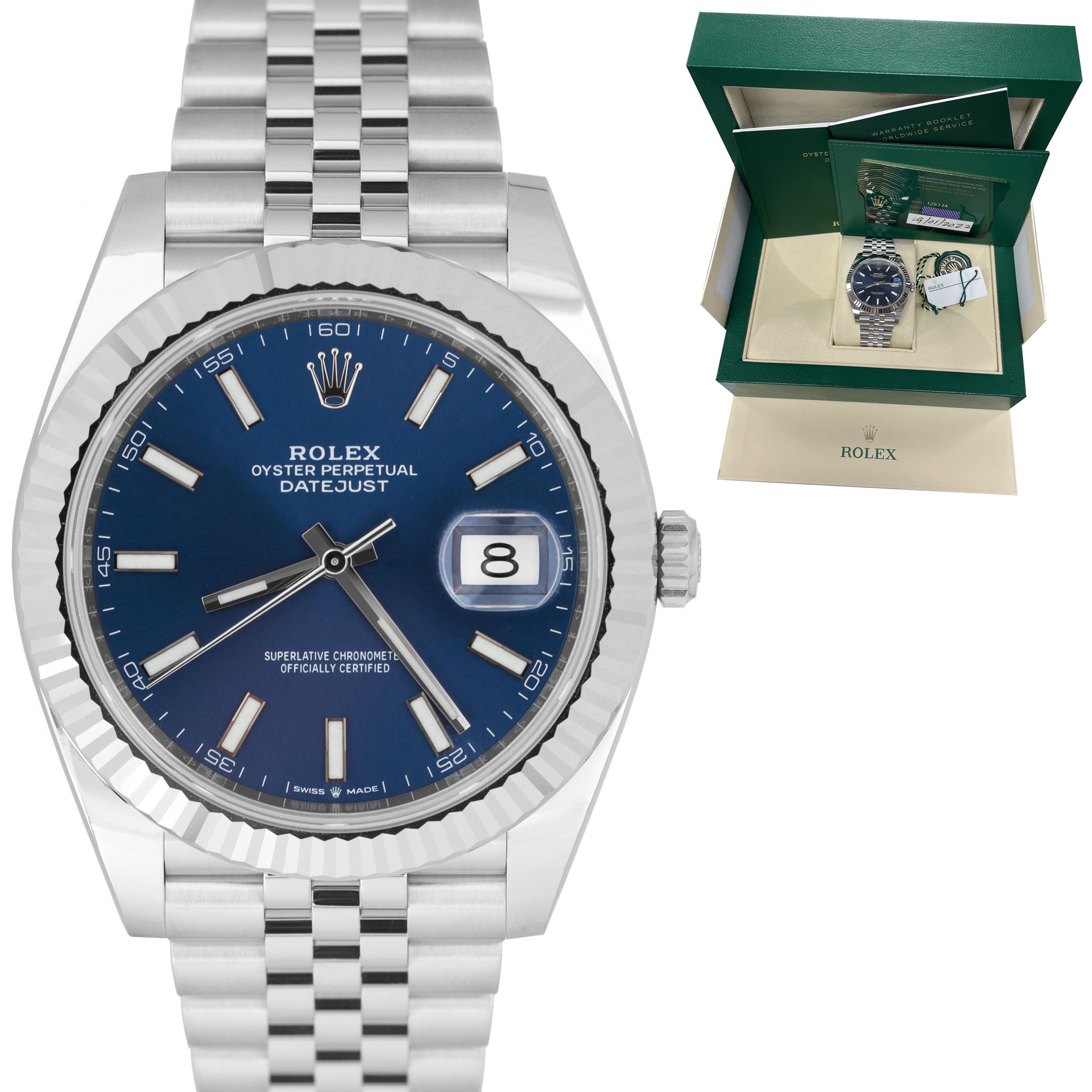 Rolex 126 334 on sale blue