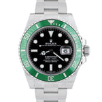 NEW MARCH 2023 CARD Rolex Submariner 41mm Date GREEN KERMIT Ceramic 126610LV B+P