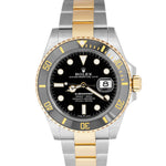 JUNE 2021 Rolex Submariner Date 41mm Ceramic Two-Tone Gold Black Watch 126613 LN