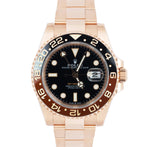 2022 Rolex GMT-Master II Root Beer 18K Rose Gold 40mm Watch 126715 CHNR FULL SET