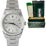 2014 RSC Rolex Oyster Perpetual Air-King 34mm Silver Oyster Steel Watch 14000