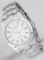 MINT Rolex Milgauss White Anti-Magnetic Stainless Steel Oyster 40mm Watch 116400