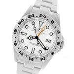 MINT PAPERS Rolex Explorer II 42mm 216570 White Orange Stainless GMT Date Watch