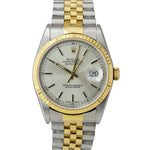 UNPOLISHED NO HOLES Rolex DateJust 36mm Silver Two-Tone Jubilee Watch 16233