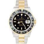 Rolex GMT-Master Black 16713 40mm 18K Gold Two Tone Stainless Watch