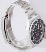 NEW MAY 2022 Rolex Submariner 41mm No-Date Black Ceramic Steel Watch 124060 LN