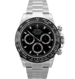 2019 Rolex Daytona Cosmograph 116500 LN Black Stainless Steel Chronograph Watch