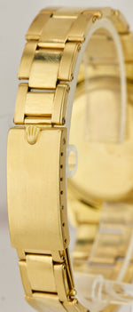 Vintage Rolex Daytona Cosmograph 6265 Black 37mm 18K Yellow Gold Oyster Watch