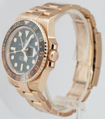 2022 Rolex GMT-Master II Root Beer 18K Rose Gold 40mm Watch 126715 CHNR FULL SET