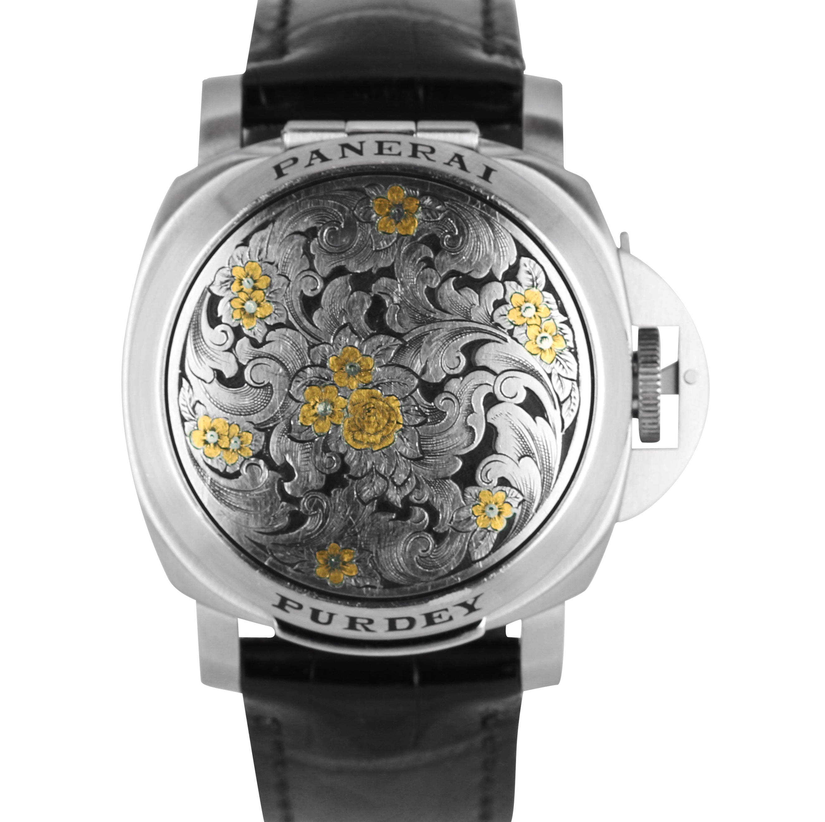 Panerai PAM155 Luminor Sealand Purdey Floral Stainless Steel Automatic