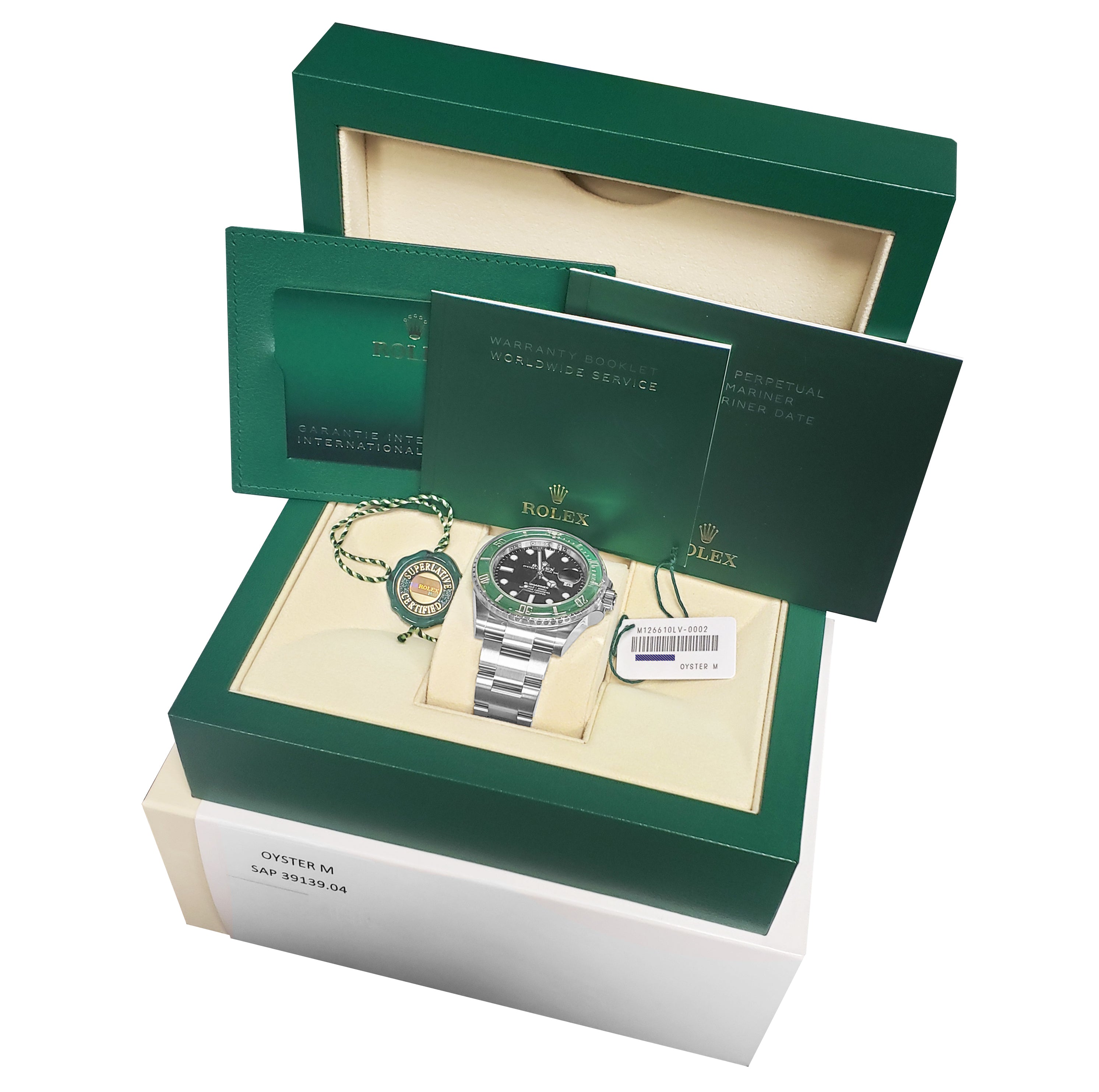 NEW APRIL 2021 Rolex Submariner 41mm Date GREEN KERMIT Ceramic Watch 126610 LV