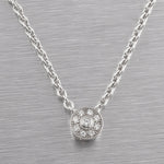 Charriol Flamme Blanche 18k White Gold Diamond Necklace 0.10ctw