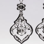 18k White Gold Diamond Leaf Vine Motif Earrings 0.85ctw G VS2