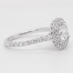 18k White Gold Cushion Cut GIA Diamond Engagement Ring 1.29ctw G-H VS1-VS2 sz 6