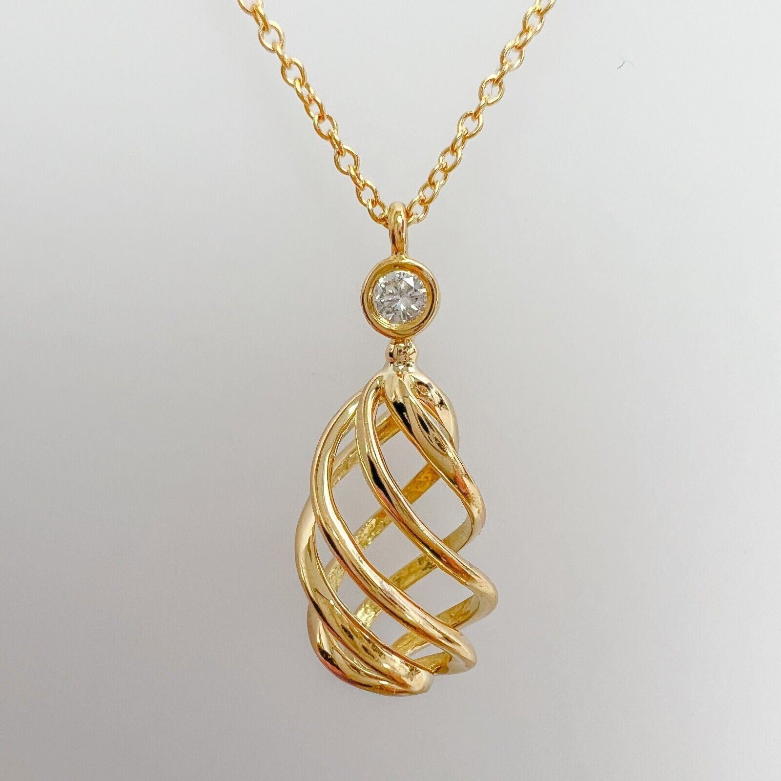 Tiffany & Co Extra Large Picasso Venezia Spiral Pendant Necklace