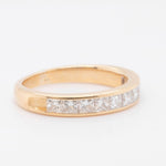 18k Yellow Gold Princess Diamond Ring 0.82ctw H VS2 Size 5.25