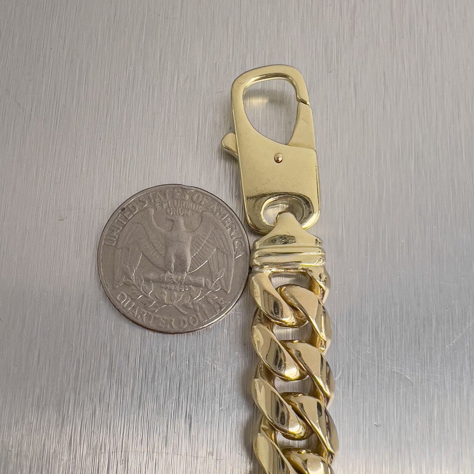 14k Yellow Gold Miami Cuban Link 12.50mm Box Clasp Bracelet 8.5 HEAVY