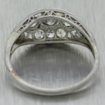 1920's Antique Art Deco Platinum 0.75ctw Diamond Ring