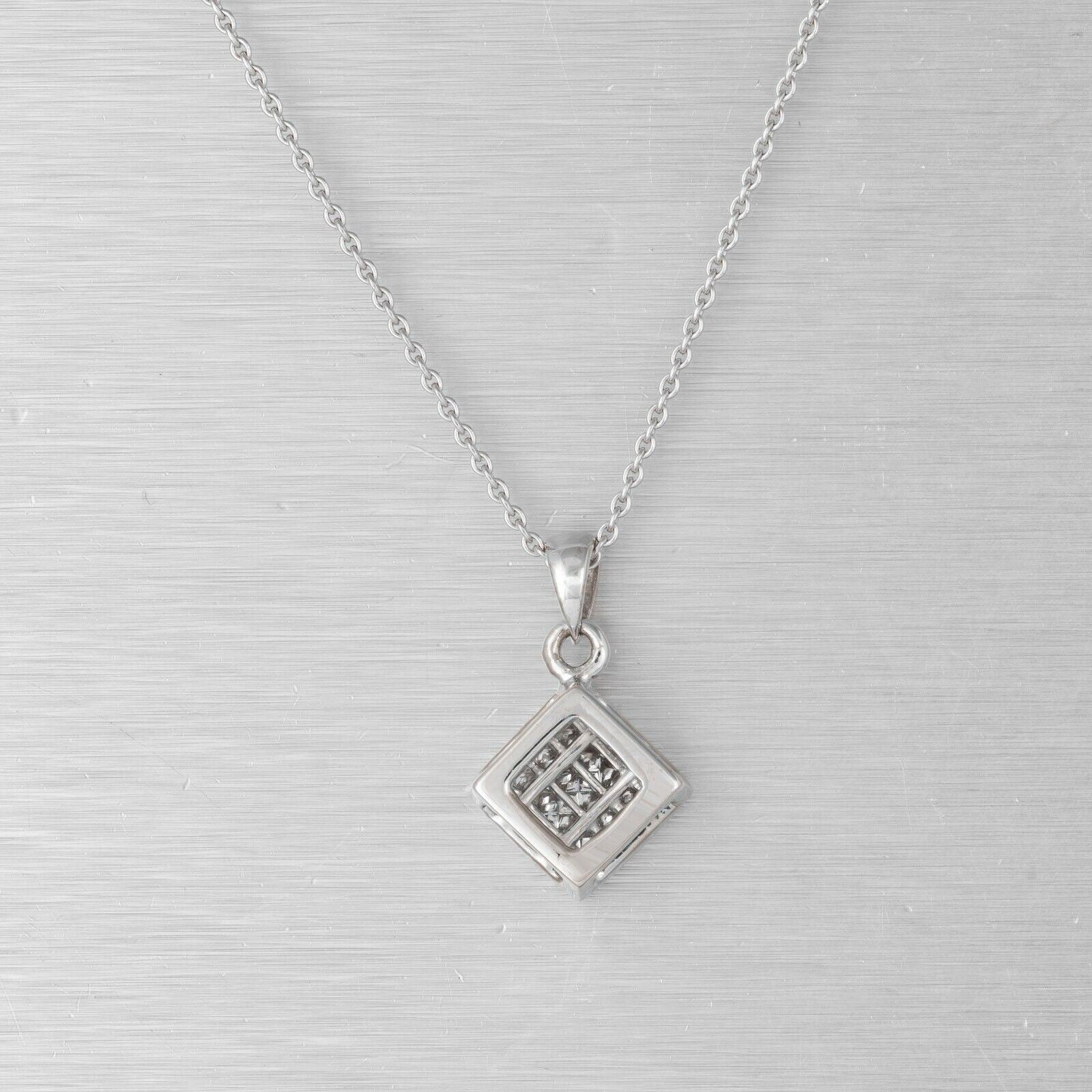 Skeie's Jewelers Princess Cut Diamond Lock Pendant