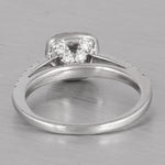 18k White Gold Faint Pinkish Brown Solitaire Diamond Ring 1.05ctw Size 7 GIA