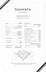 Tiffany & Co. Platinum & 18k Gold Diamond Engagement Ring 0.21ct G VS1 BOX CERT