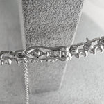 18k White Gold Round Diamond Graduated Tennis Necklace 10.37ctw G SI1 16"