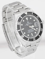 2001 UNPOLISHED FULL SET Rolex Submariner Date SEL Stainless Steel Watch 16610