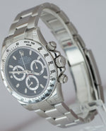 2012 NOS BRAND NEW STICKERS Rolex Daytona Black 116520 REHAUT FAT BUCKLE Watch