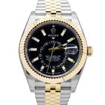 NEW REFERENCE 2023 Rolex Sky-Dweller BLACK Yellow Gold Steel Jubilee 336933 B+P