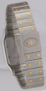 Cartier Santos Galbee Midsize 29mm Roman Quartz Two-Tone Gold Steel Watch 187901