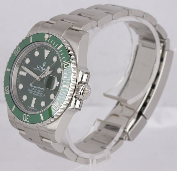 MINT 2020 Rolex Submariner Hulk 116610LV Green 40mm Ceramic Watch