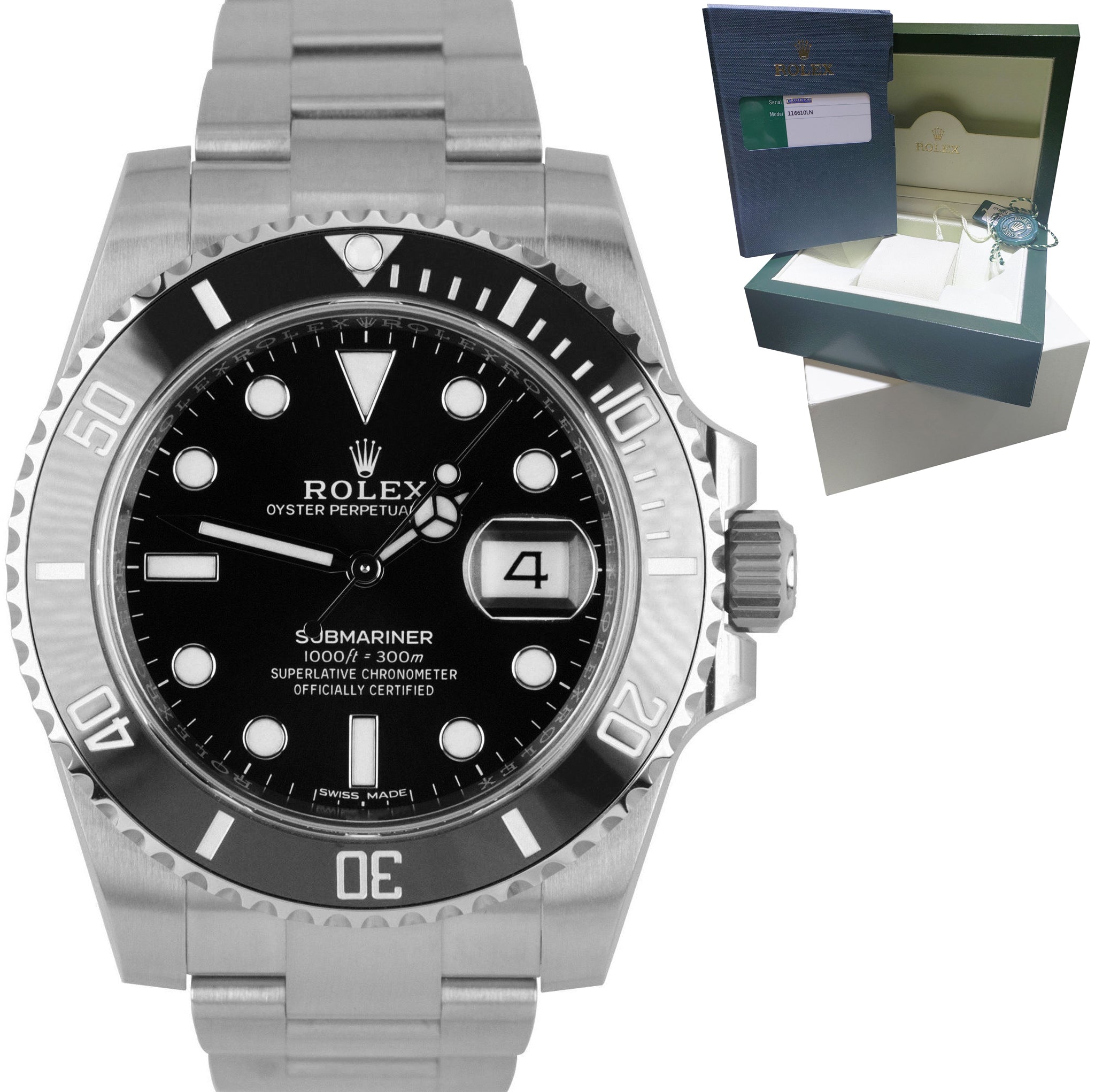 Two Rolex Submariner Watches 116610 x2 One Rolex Sky Dweller Blue Di