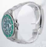 MINT 2018 Rolex HULK Submariner Date 116610 LV Green Ceramic Steel Watch B+P