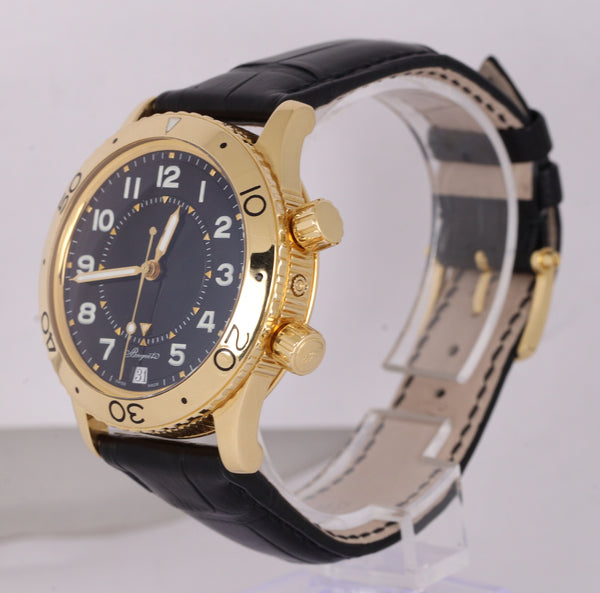 Breguet Type XX Transatlantique Alarm 3860 18K Yellow Gold 39mm Black