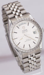 RARE Men's Vintage Tudor Oyster Prince Day-Date 36mm Stainless Steel Watch 94510