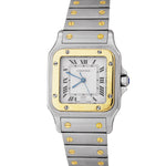 Cartier Santos Galbee Midsize 29mm Roman Quartz Two-Tone Gold Steel Watch 187901