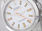 MINT Rolex Milgauss White Anti-Magnetic Stainless Steel Oyster 40mm Watch 116400