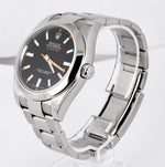 MINT 2009 Rolex Milgauss Black Dial Orange 116400 40mm Stainless Steel V Oyster