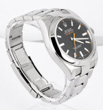 MINT 2009 Rolex Milgauss Black Dial Orange 116400 40mm Stainless Steel V Oyster