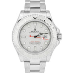 MINT Rolex Yacht-Master 40mm NEW BUCKLE 116622 Stainless Platinum Silver Watch