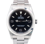 UNPOLISHED Rolex Explorer I Black Stainless Steel 114270 36mm Automatic Watch