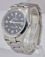 UNPOLISHED Rolex Explorer I Black Stainless Steel 114270 36mm Automatic Watch