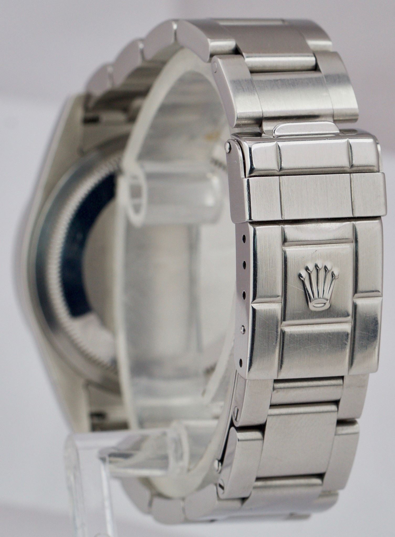 UNPOLISHED Rolex Explorer I Black Stainless Steel 114270 36mm Automatic Watch