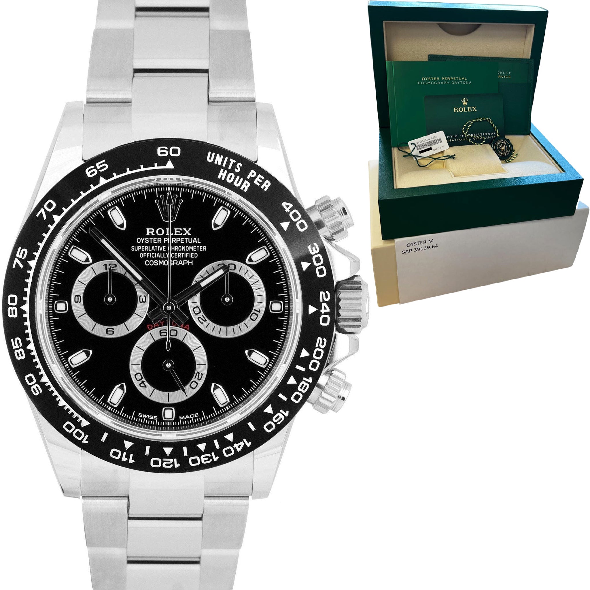 NEW NOV. 2022 Rolex Daytona Cosmograph Black Ceramic Steel 40mm Watch